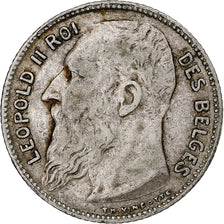 Coin, Belgium, Leopold II, Franc, 1909, VF(20-25), Silver, KM:57.1