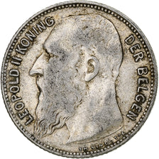 Coin, Belgium, Leopold II, Franc, 1909, VF(20-25), Silver, KM:57.1