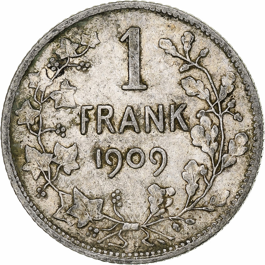 Coin, Belgium, Leopold II, Franc, 1909, VF(20-25), Silver, KM:57.1