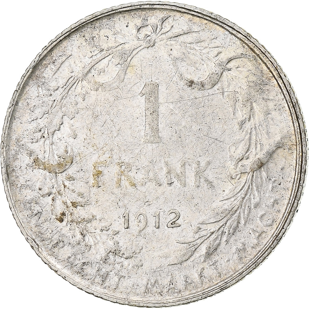 Coin, Belgium, Franc, 1912, VF(30-35), Silver, KM:73.1