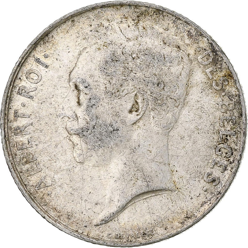 Coin, Belgium, Albert I, Franc, 1913, EF(40-45), Silver, KM:72