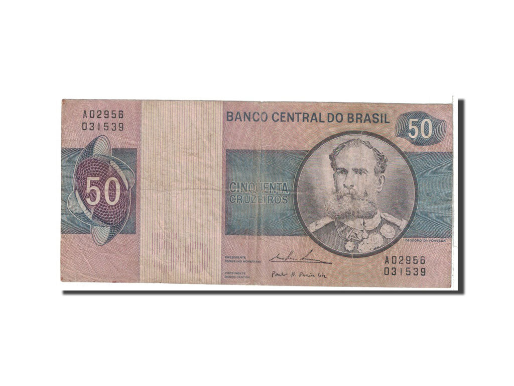 Banknote, Brazil, 50 Cruzeiros, 1970, Undated, KM:194a, VF(20-25)