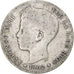 Moneta, Spagna, Alfonso XIII, Peseta, 1902, Madrid, MB, Argento, KM:706