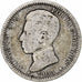 Moneta, Spagna, Alfonso XIII, Peseta, 1903, Madrid, B+, Argento, KM:721