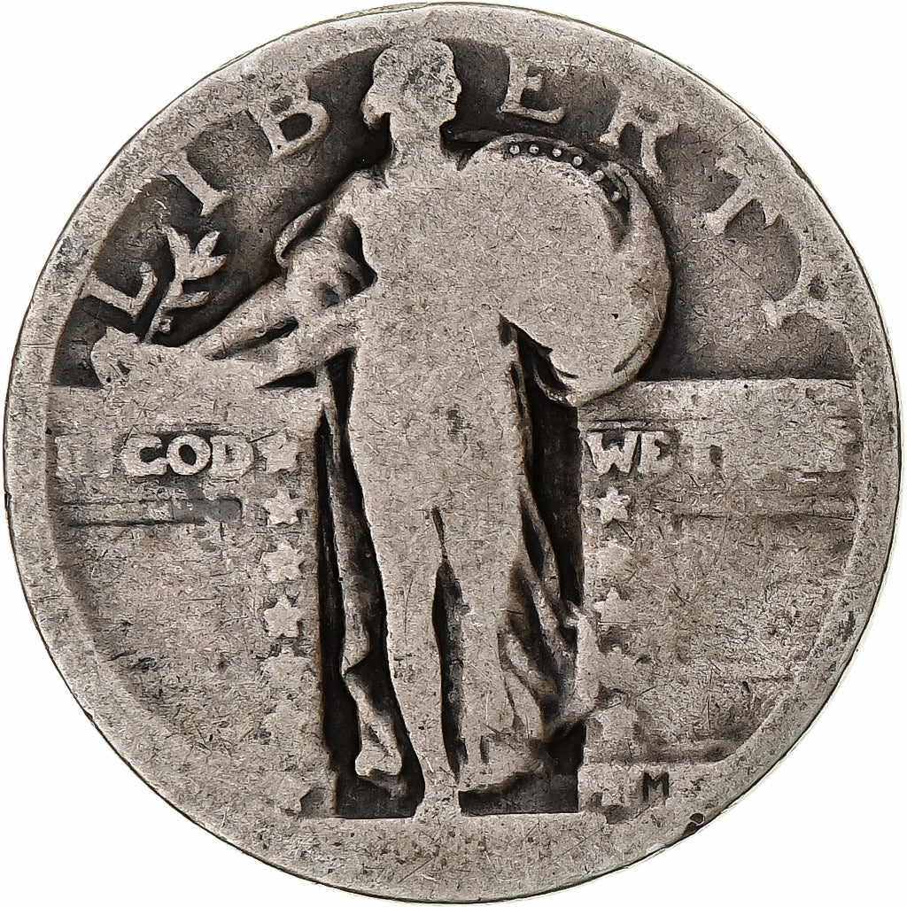 Coin, United States, Quarter, VG(8-10), Silver, KM:145