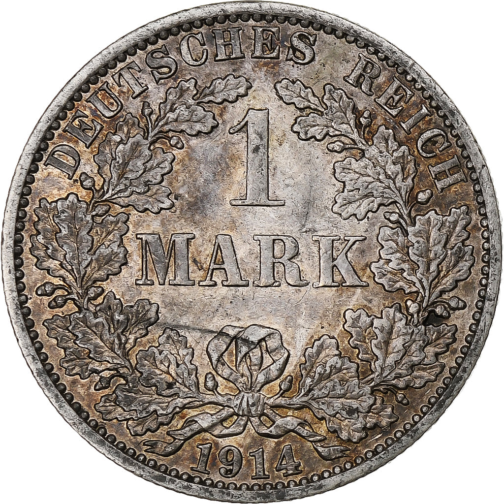 Moneda, ALEMANIA - IMPERIO, Wilhelm II, Mark, 1914, Berlin, EBC, Plata, KM:14