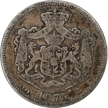 Monnaie, Roumanie, Carol I, Leu, 1873, B+, Argent, KM:10