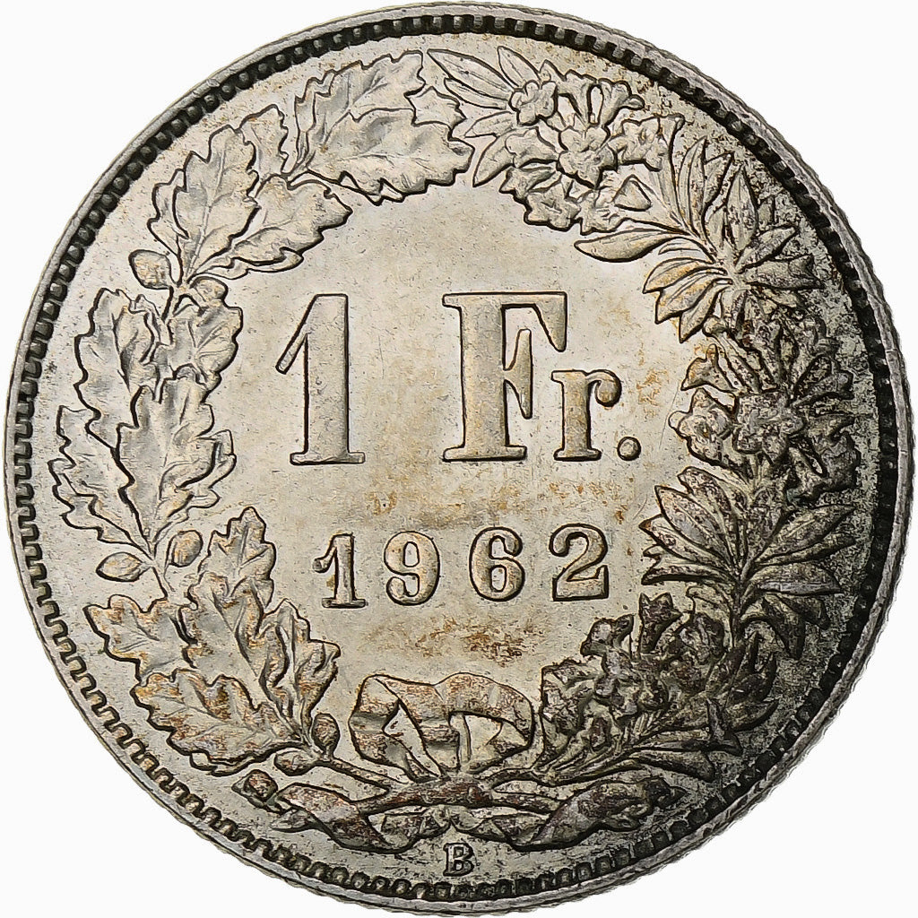 Münze, Schweiz, Franc, 1962, Bern, UNZ, Silber, KM:24