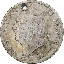 Monnaie, France, Louis XVIII, Louis XVIII, Franc, 1824, Paris, TB, Argent