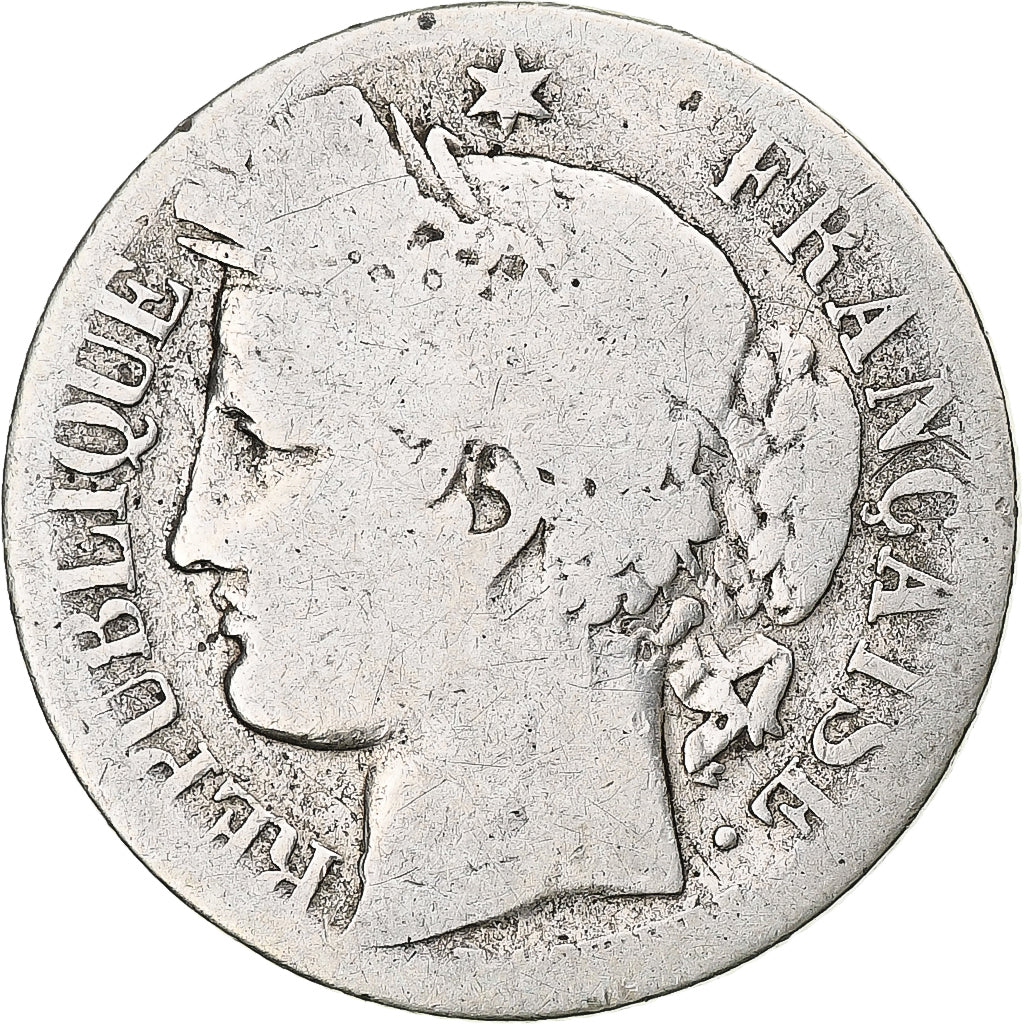 Moneta, Francia, Cérès, Franc, 1850, Paris, B, Argento, KM:759.1, Gadoury:457