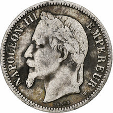 Monnaie, France, Napoleon III, Franc, 1867, Strasbourg, TB, Argent, Gadoury:463