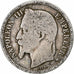 Moeda, França, Napoleon III, Franc, 1868, Strasbourg, Petit BB, F(12-15)