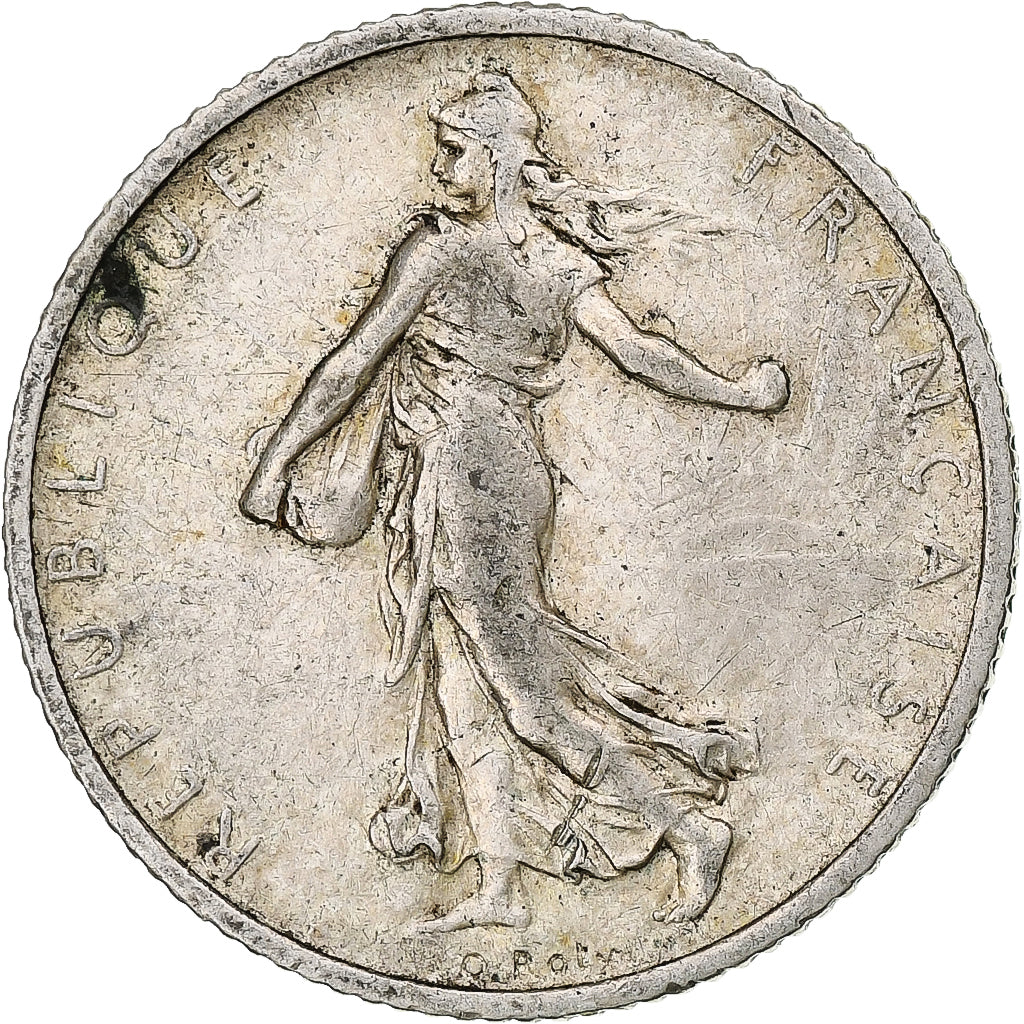 Moneta, Francia, Semeuse, Franc, 1902, Paris, BB+, Argento, KM:844.1