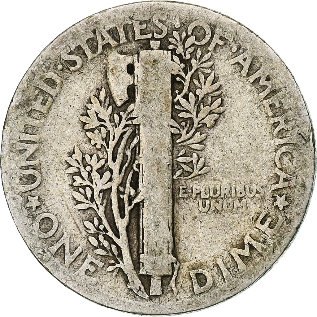 Coin, United States, Mercury Dime, Dime, 1926, U.S. Mint, Philadelphia
