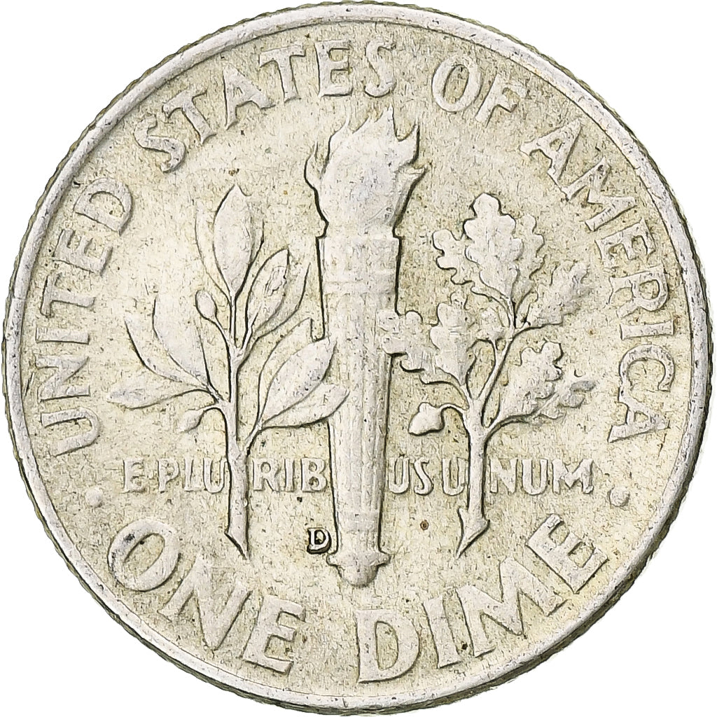 Estados Unidos da América, Roosevelt Dime, Dime, 1953, U.S. Mint, Denver