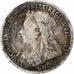 Great Britain, Victoria, 3 Pence, 1895, VF(20-25), Silver, KM:777