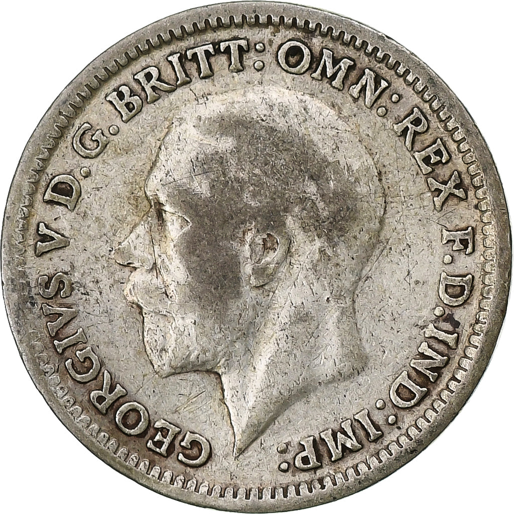 Grande-Bretagne, George V, 3 Pence, 1926, TB, Argent, KM:813a
