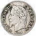 Francja, Napoleon III, 20 Centimes, 1866, Bordeaux, VF(20-25), Srebro, KM:805.3