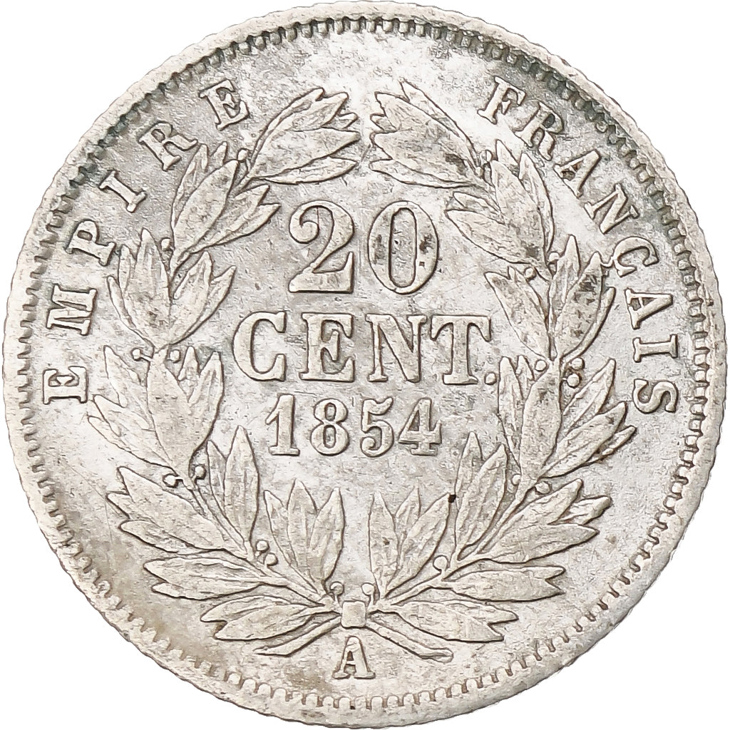França, Napoleon III, Napoléon III, 20 Centimes, 1854, Paris, EF(40-45)