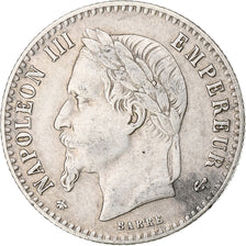France, Napoleon III, 50 Centimes, 1867, Paris, EF(40-45), Silver, KM:814.1
