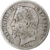 Frankreich, Napoleon III, 50 Centimes, 1867, Bordeaux, SGE+, Silber, KM:814.3