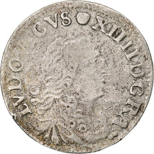 France, Louis XIV, 4 Sols des Traitants, 1677, Vimy-en-Lyonnais, Rare