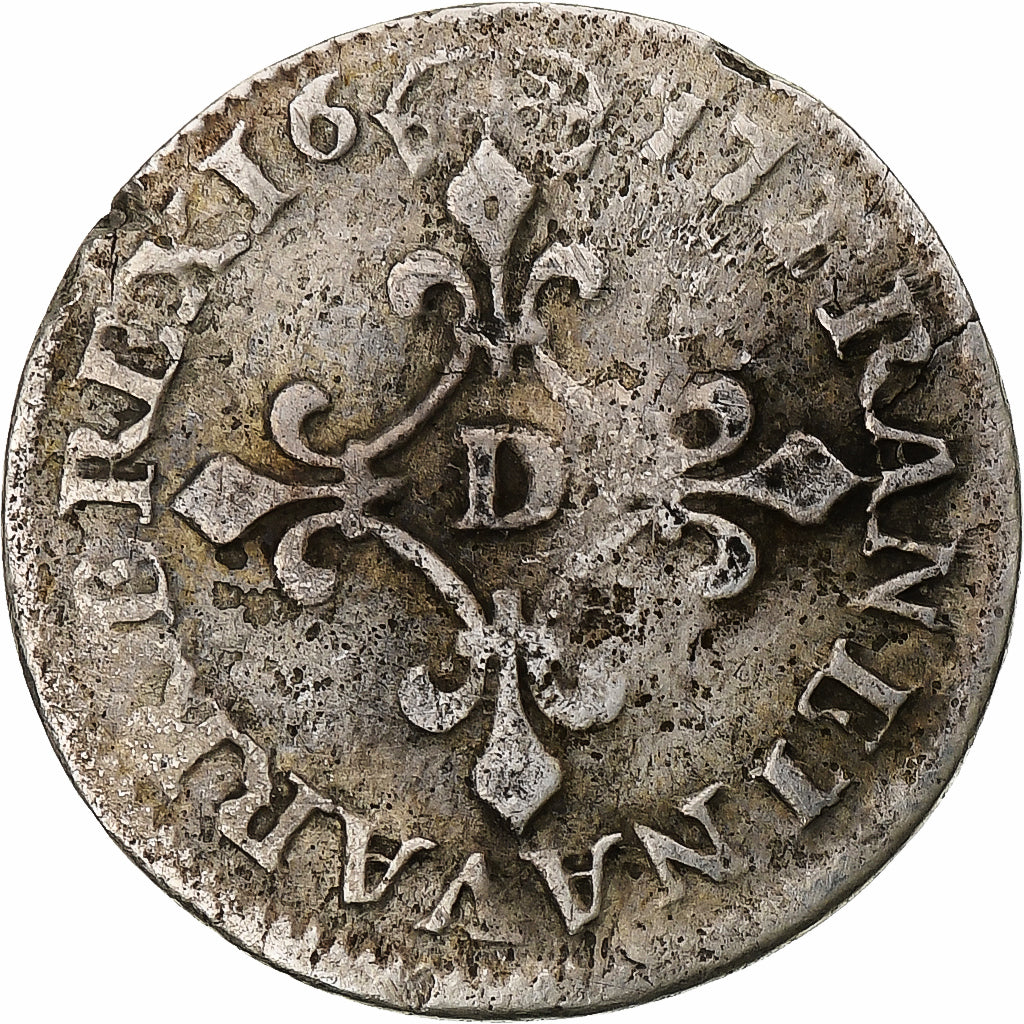 France, Louis XIV, 4 Sols des Traitants, 1677, Vimy-en-Lyonnais, Rare