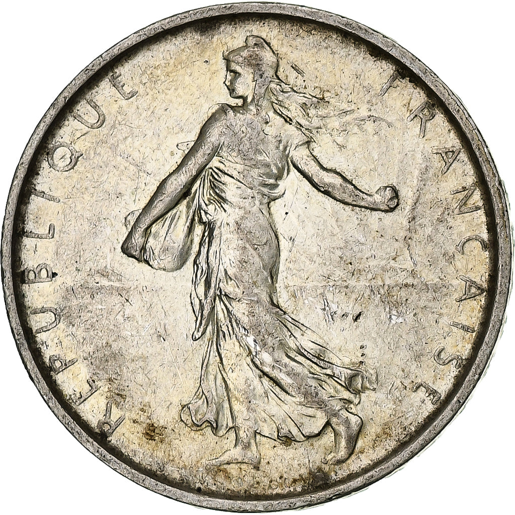 France, Semeuse, 5 Francs, 1967, Paris, AU(55-58), Silver, KM:926