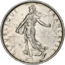 Francja, Semeuse, 5 Francs, 1968, Paris, AU(55-58), Srebro, KM:926, Gadoury:770