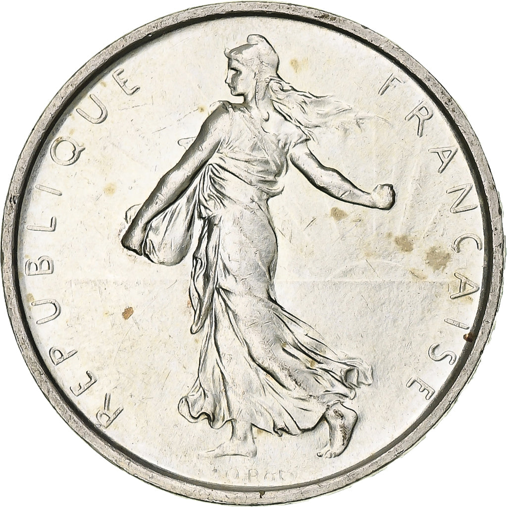 France, Semeuse, 5 Francs, 1968, Paris, SPL, Argent, Gadoury:770, KM:926, Le