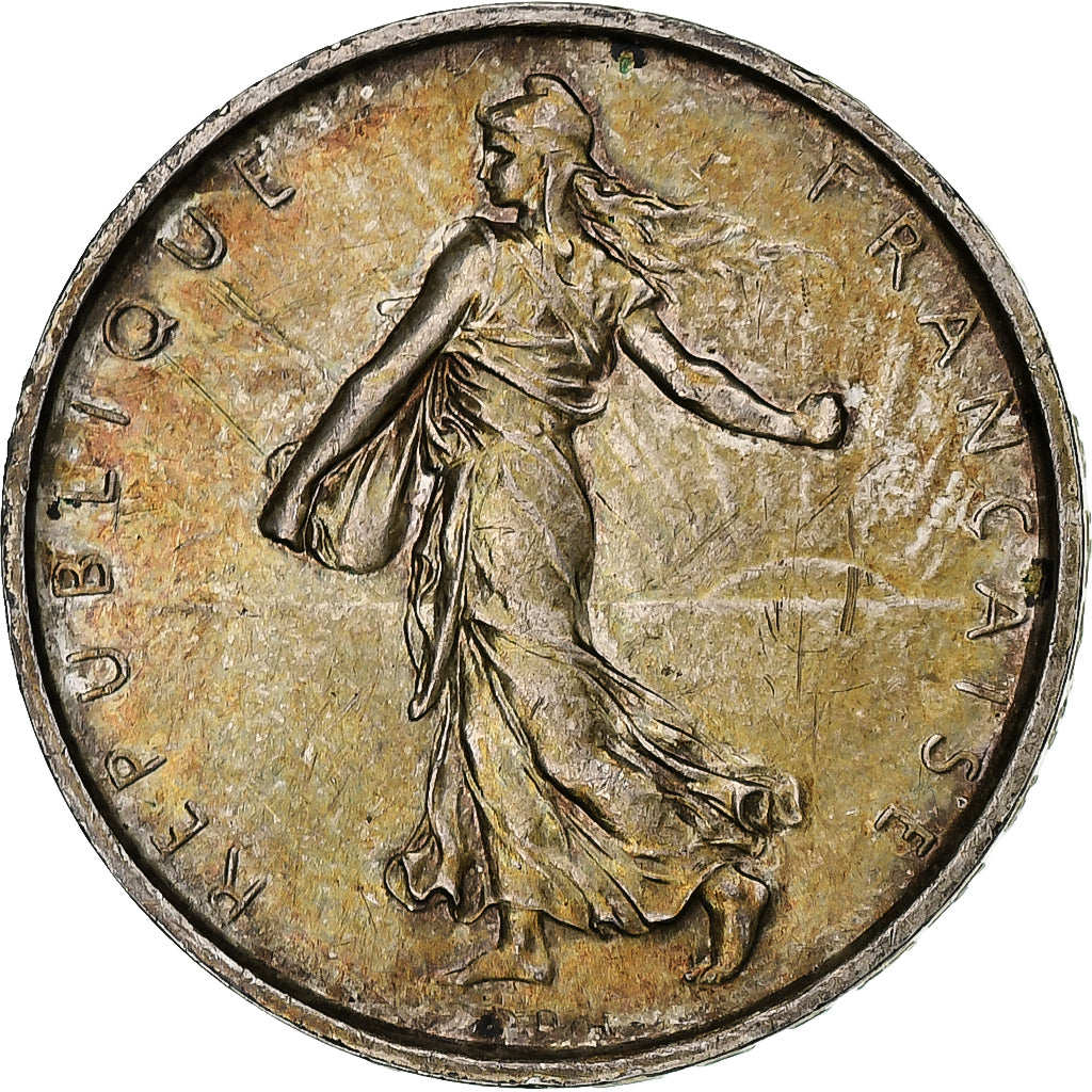 France, Semeuse, 5 Francs, 1969, Paris, SPL, Argent, Gadoury:770, KM:926, Le