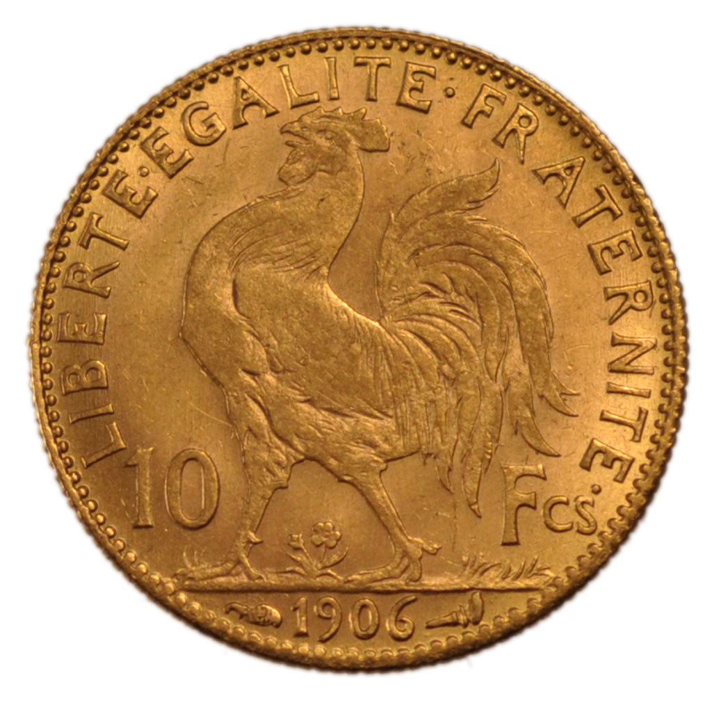 FRANCE, Marianne, 10 Francs, 1906, Paris, AU(50-53), Gold, Gadoury #1017, 3.20