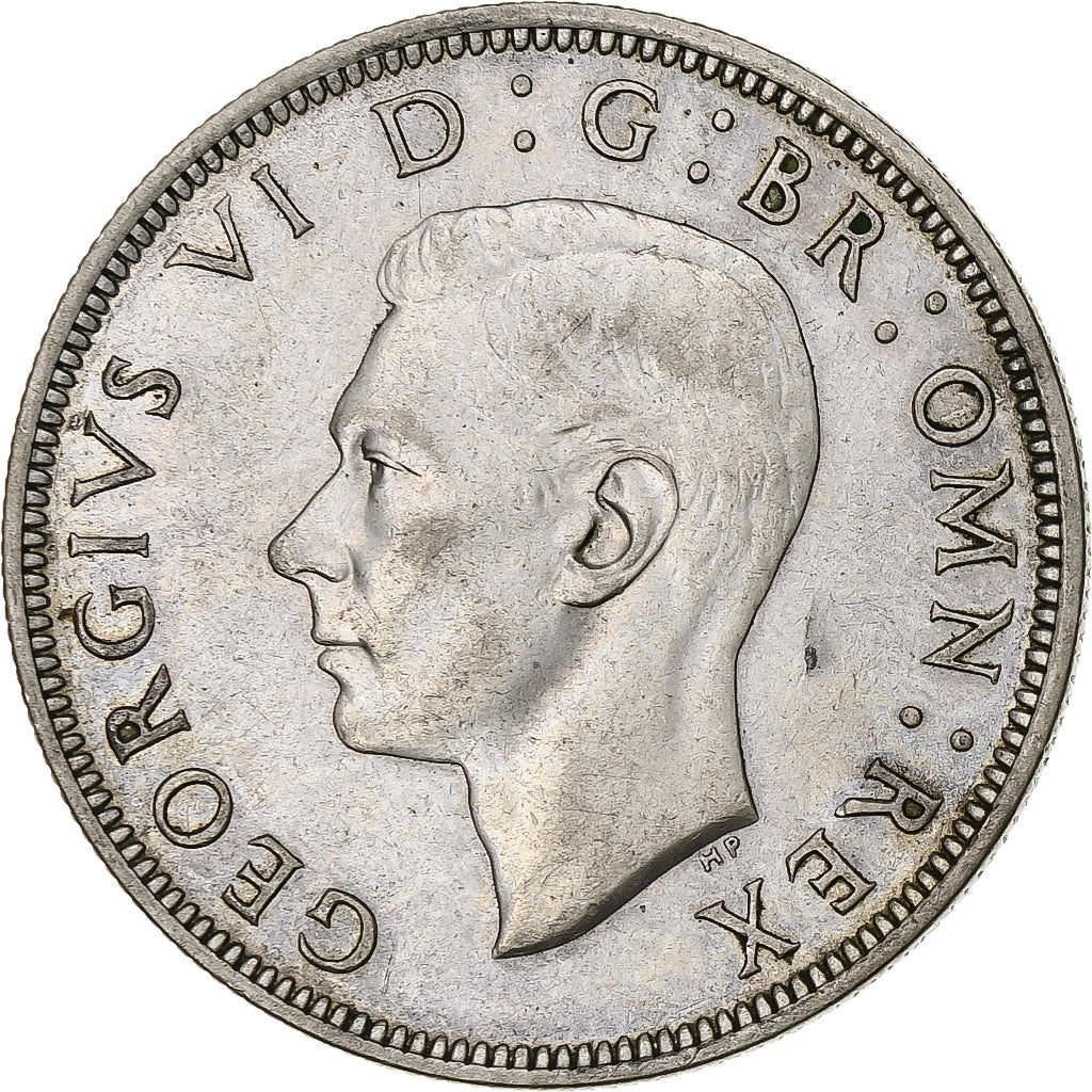 Great Britain, George VI, 1/2 Crown, 1944, AU(55-58), Silver, KM:856, Spink:4080