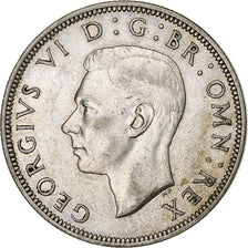 Great Britain, George VI, 1/2 Crown, 1945, AU(55-58), Silver, KM:856