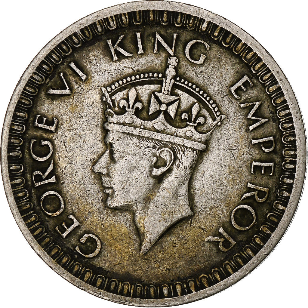 INDIA-BRITISH, George VI, Rupee, 1942, Bombay, EF(40-45), Silver, KM:557.1
