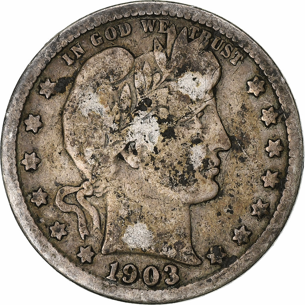 Verenigde Staten, Barber Quarter, Quarter, 1903, U.S. Mint, Philadelphia, FR