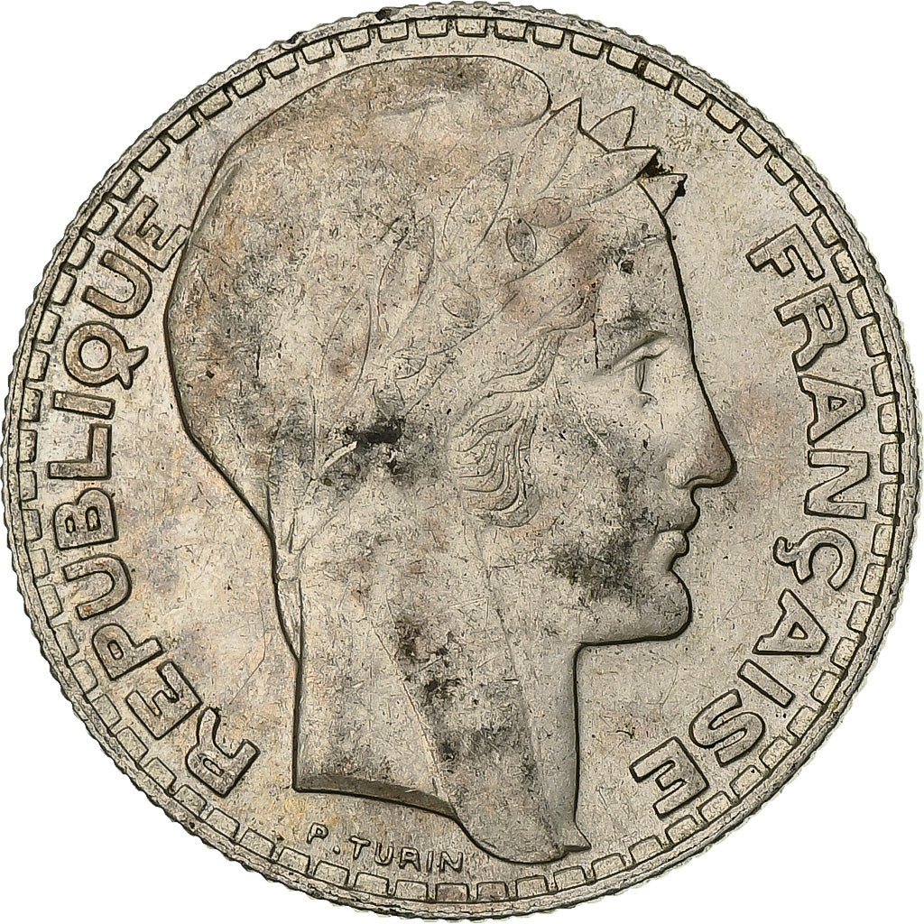 Francia, Turin, 10 Francs, 1932, Paris, BB+, Argento, KM:878, Gadoury:801, Le