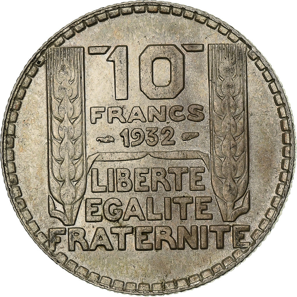 Francia, Turin, 10 Francs, 1932, Paris, BB+, Argento, KM:878, Gadoury:801, Le