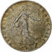 Francia, Semeuse, 50 Centimes, 1909, Paris, BC+, Plata, KM:854, Gadoury:420, Le