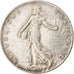 Francia, Semeuse, 50 Centimes, 1909, Paris, MBC, Plata, KM:854, Gadoury:420, Le