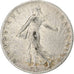 Francia, Semeuse, 50 Centimes, 1911, Paris, BC+, Plata, KM:854, Gadoury:420, Le