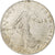 Francia, Semeuse, 50 Centimes, 1912, Paris, MBC+, Plata, KM:854, Gadoury:420, Le