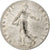 Francia, Semeuse, 50 Centimes, 1912, Paris, MBC+, Plata, KM:854, Gadoury:420, Le