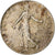 Francia, Semeuse, 50 Centimes, 1914, Paris, MBC+, Plata, KM:854, Gadoury:420, Le