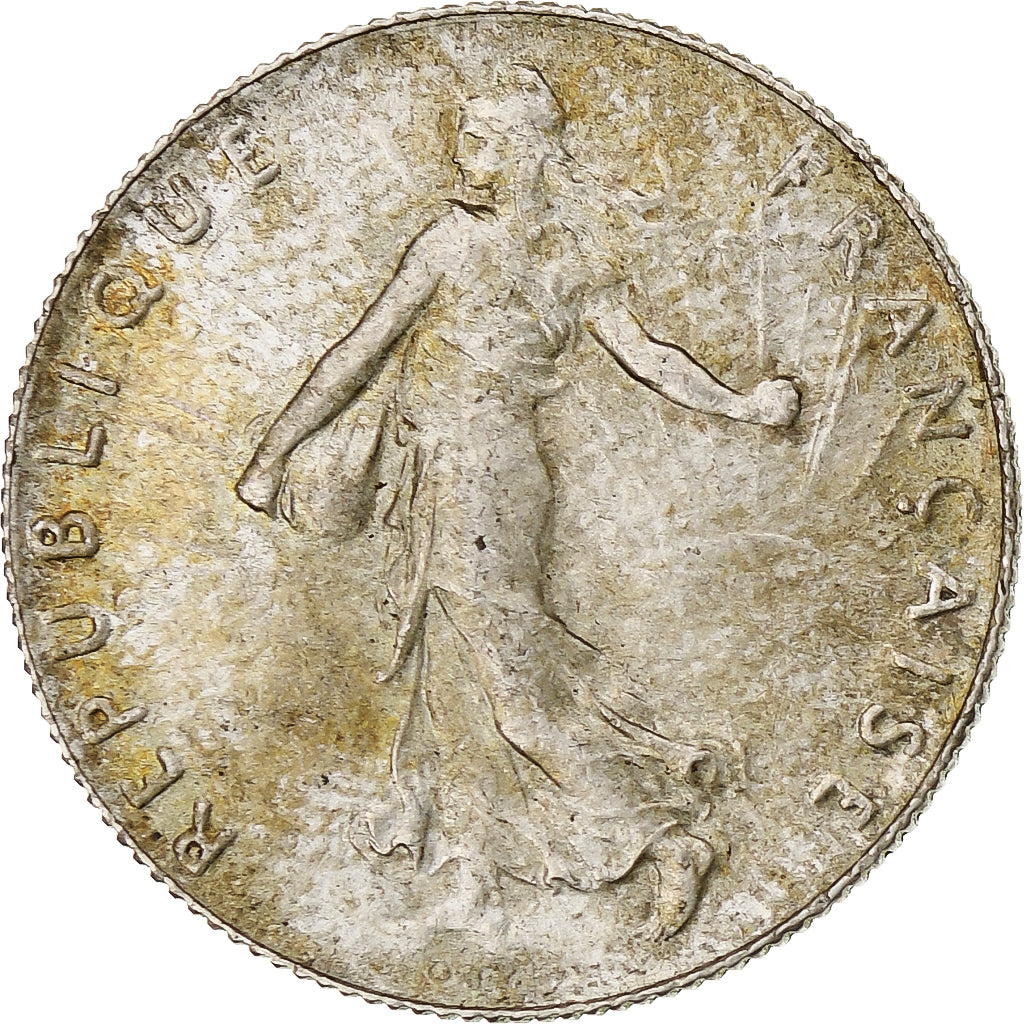 Francia, Semeuse, 50 Centimes, 1914, Paris, EBC+, Plata, KM:854, Gadoury:420, Le