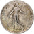 Francia, Semeuse, 50 Centimes, 1916, Paris, MBC, Plata, KM:854, Gadoury:420