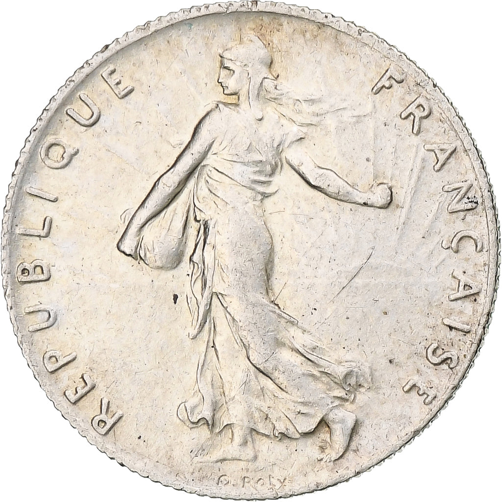 Francia, Semeuse, 50 Centimes, 1916, Paris, EBC, Plata, KM:854, Gadoury:420, Le
