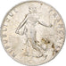 Francia, Semeuse, 50 Centimes, 1918, Paris, MBC, Plata, KM:854, Le Franc:F.190