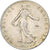 Francia, Semeuse, 50 Centimes, 1918, Paris, MBC+, Plata, KM:854, Le Franc:F.190