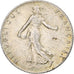 Francia, Semeuse, 50 Centimes, 1918, Paris, MBC+, Plata, KM:854, Le Franc:F.190